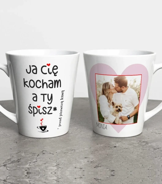 Kubek Latte Na Walentynki Ze Zdjęciem i Imieniem – miniatura 1000 × 1134