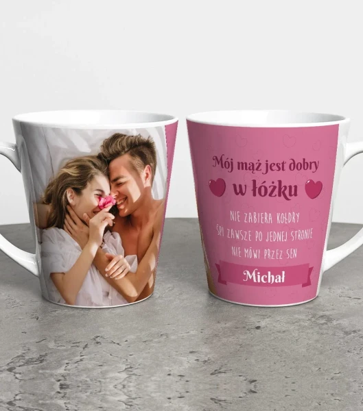 Kubek Latte Na Walentynki Ze Zdjęciem i Imieniem – miniatura 1000 × 1134
