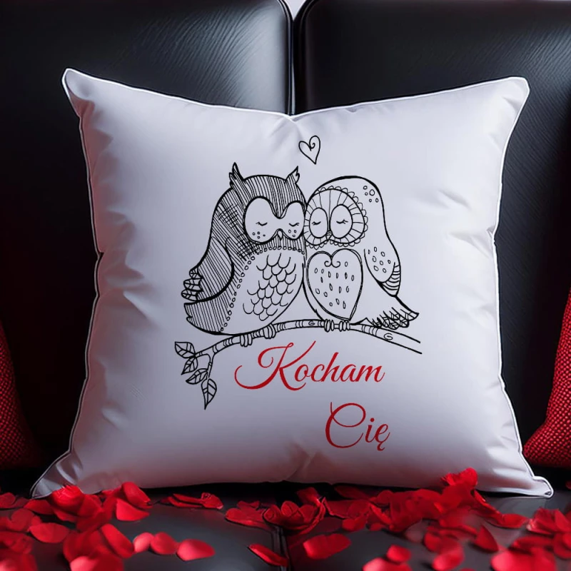 Poduszka Na Walentynki Sove Love