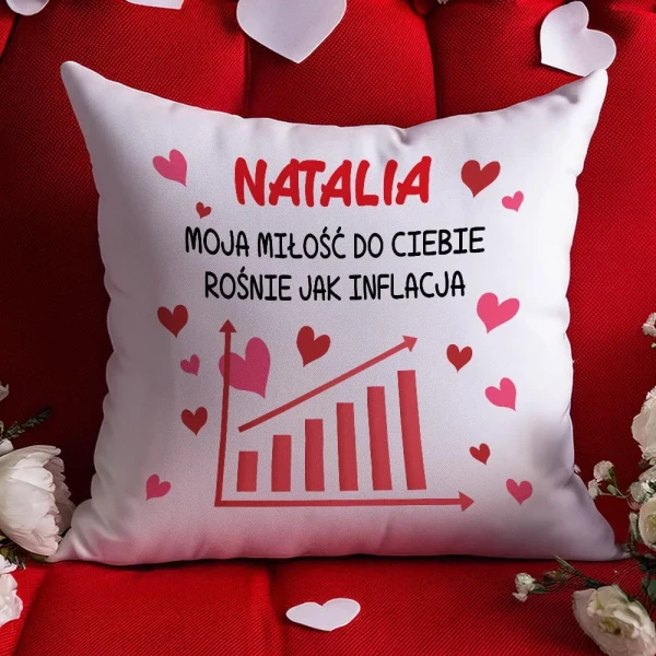 Poduszka Na Walentynki Z Imieniem