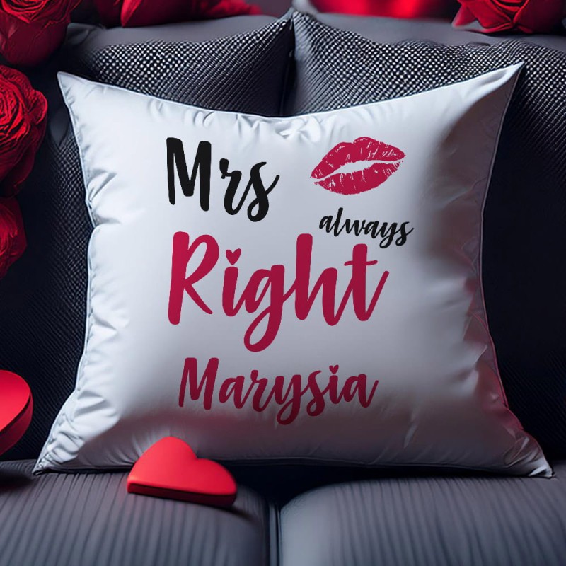 Poduszka Na Walentynki Dla Niej Z Imieniem