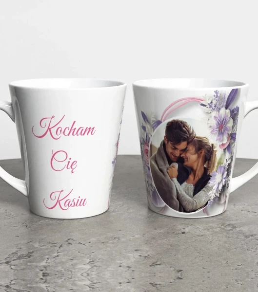 Kubek Latte Na Walentynki Ze Zdjęciem i Imieniem – miniatura 1000 × 1134