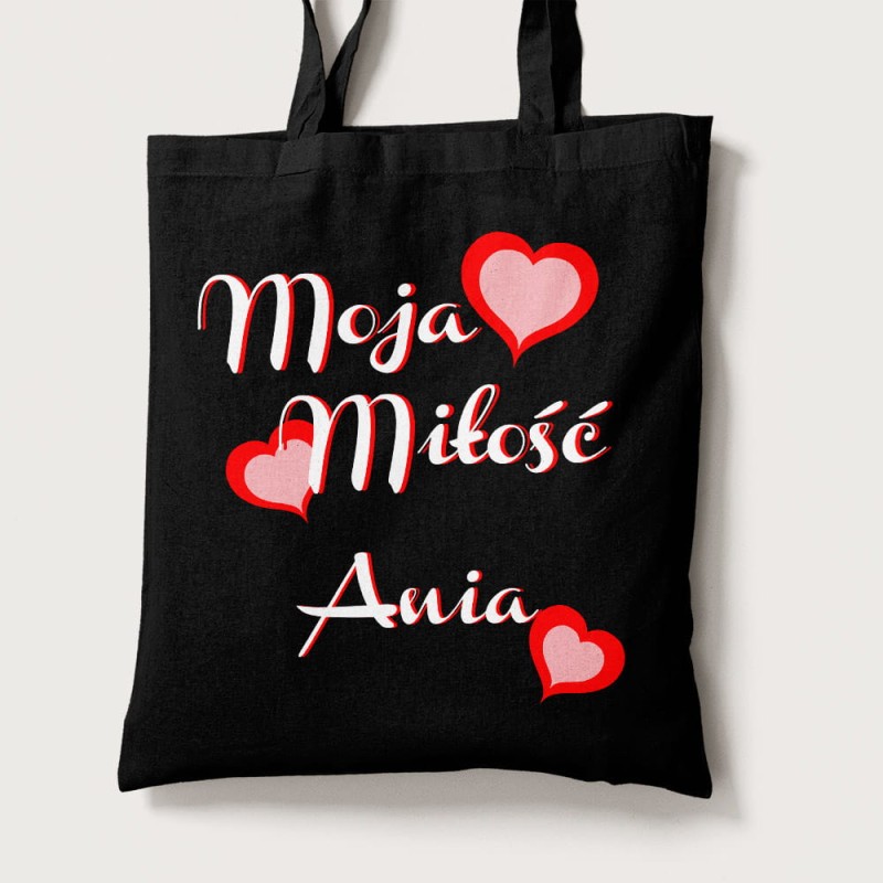 Torba Na Walentynki Z Imieniem Moja Miłość