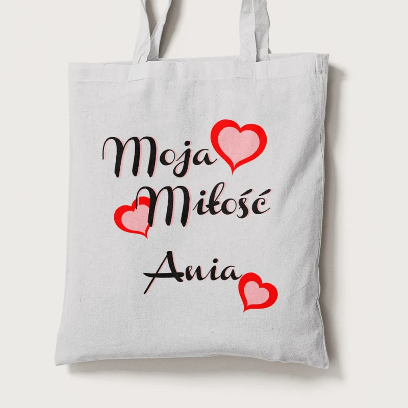 Torba Na Walentynki Z Imieniem Moja Miłość