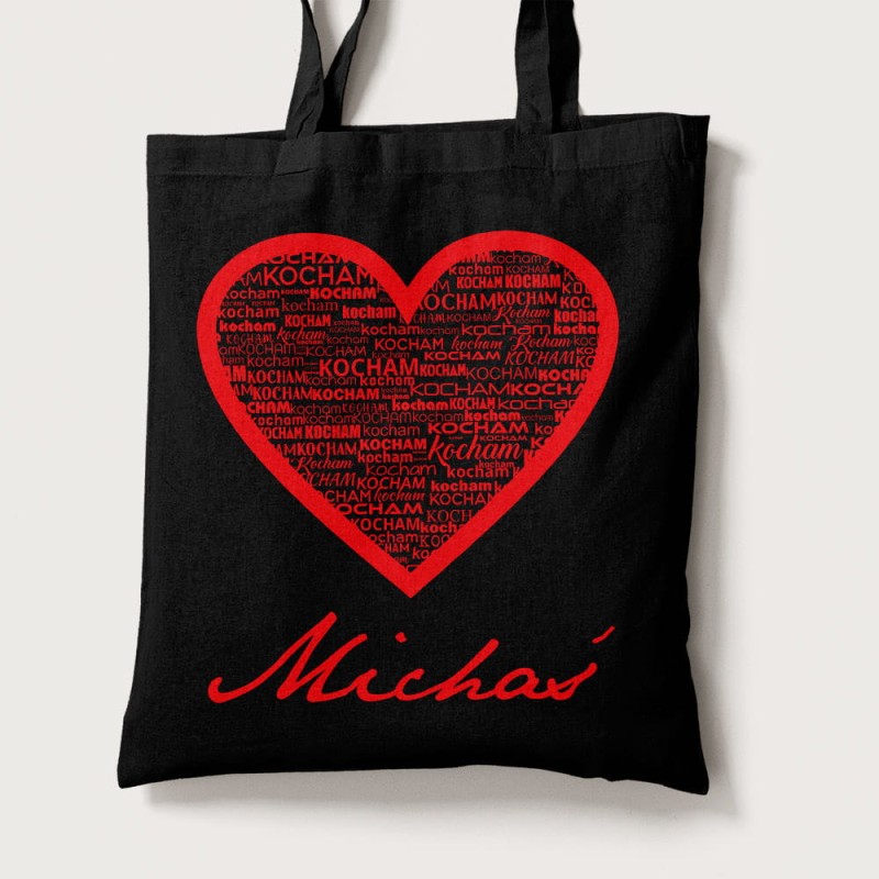 Torba Na Walentynki Ze Zdjęciem i Imieniem