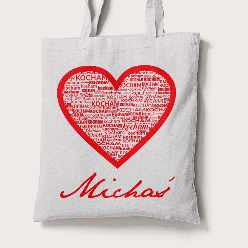 Torba Na Walentynki Ze Zdjęciem i Imieniem