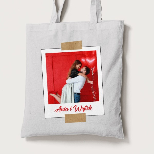 Torba Na Walentynki Ze Zdjęciem i Imionami