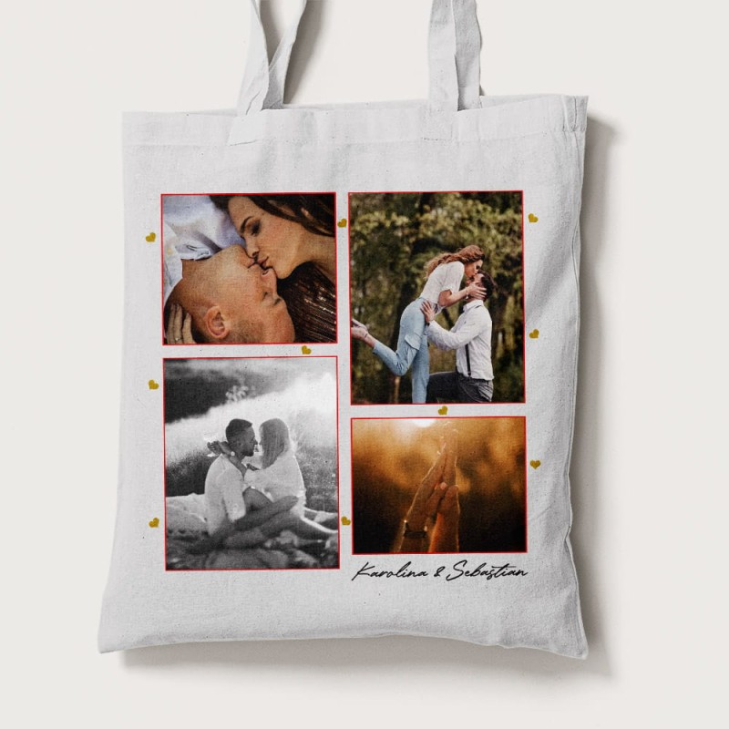Torba Na Walentynki Ze Zdjęciem I Imionami