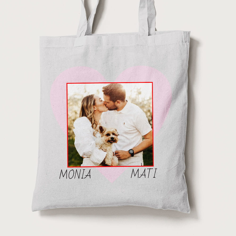 Torba Na Walentynki Ze Zdjęciem I Imionami