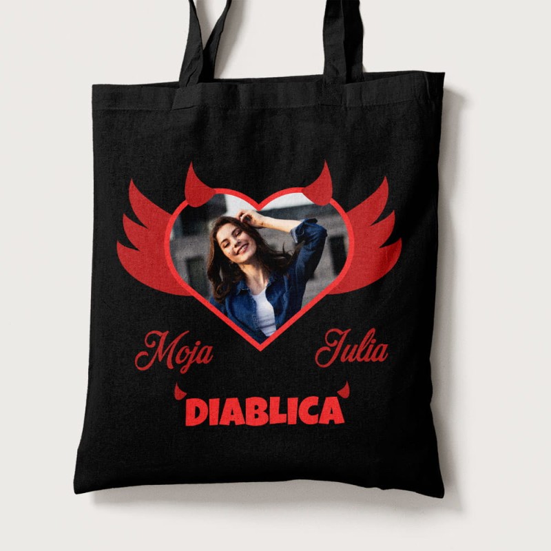 Torba Na Walentynki Ze Zdjęciem i Imieniem