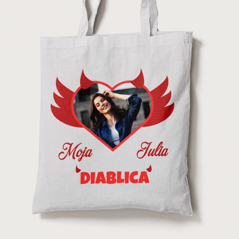 Torba Na Walentynki Ze Zdjęciem i Imieniem