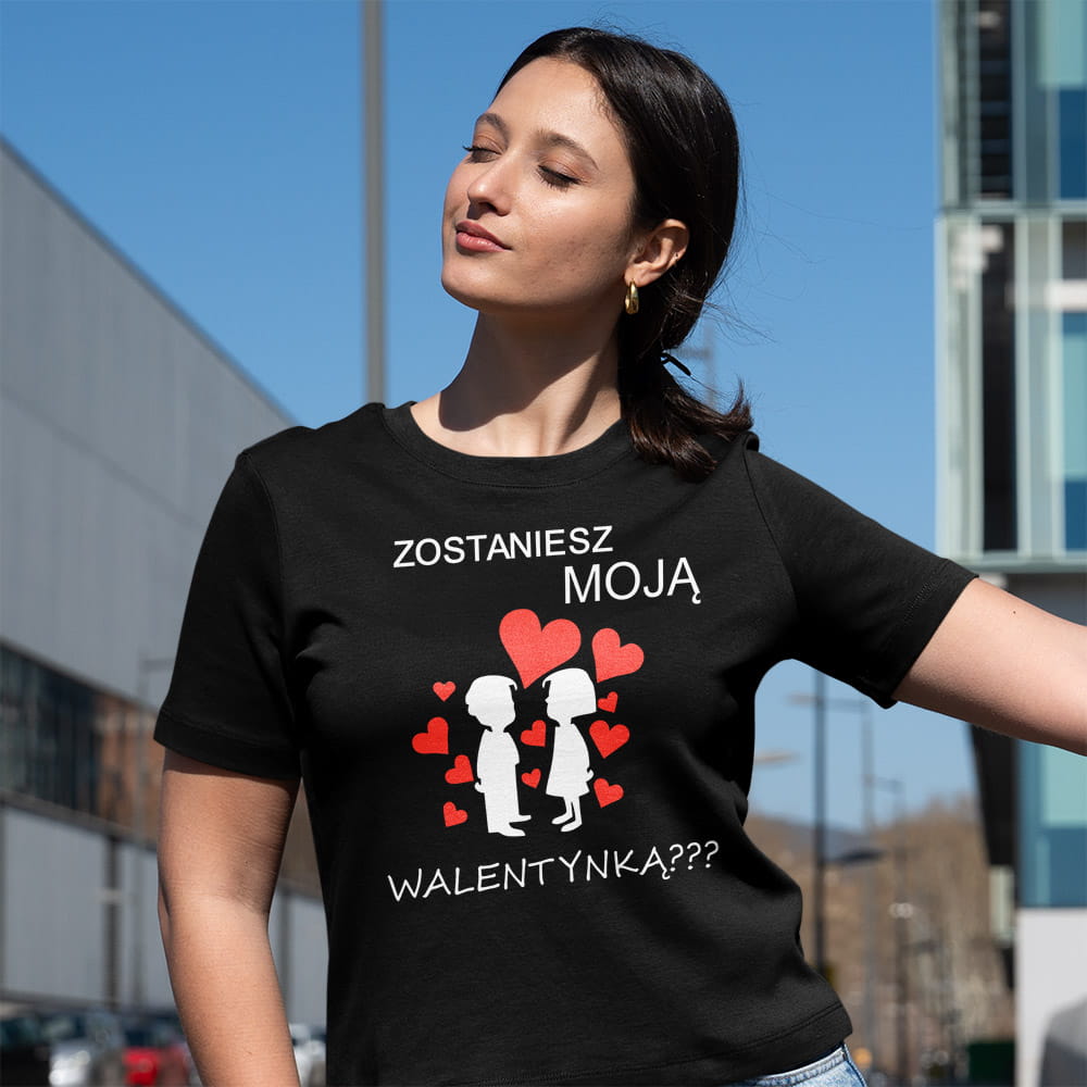 Koszulka Damska Zostaniesz Moją Walentynką?