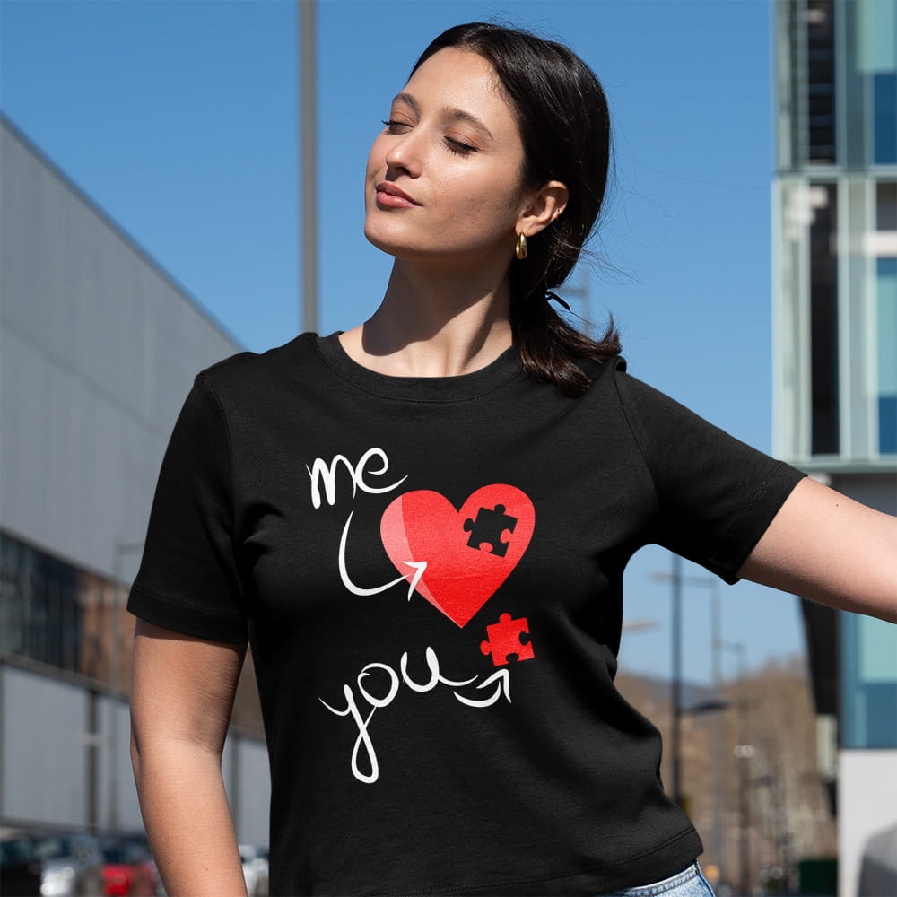 Koszulka Damska Na Walentynki Puzzlove Me And You