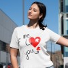 Koszulka Damska Na Walentynki Puzzlove Me And You
