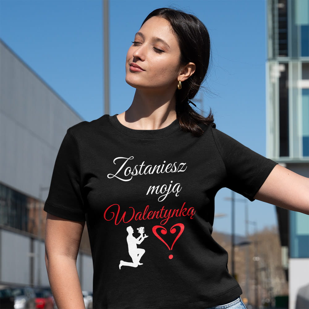 Koszulka Damska Na Walentynki Wyznanie Miłości