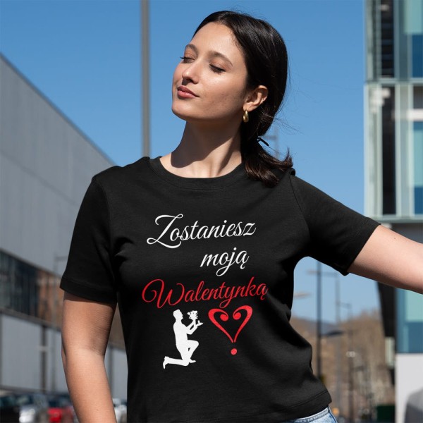 Koszulka Damska Na Walentynki Wyznanie Miłości