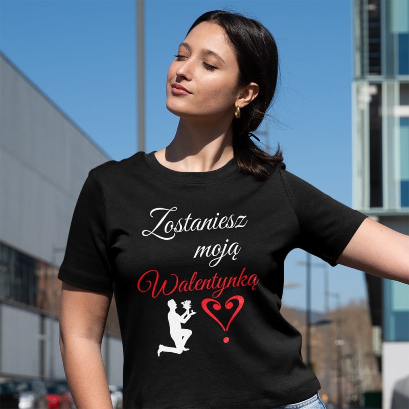 Koszulka Damska Na Walentynki Wyznanie Miłości