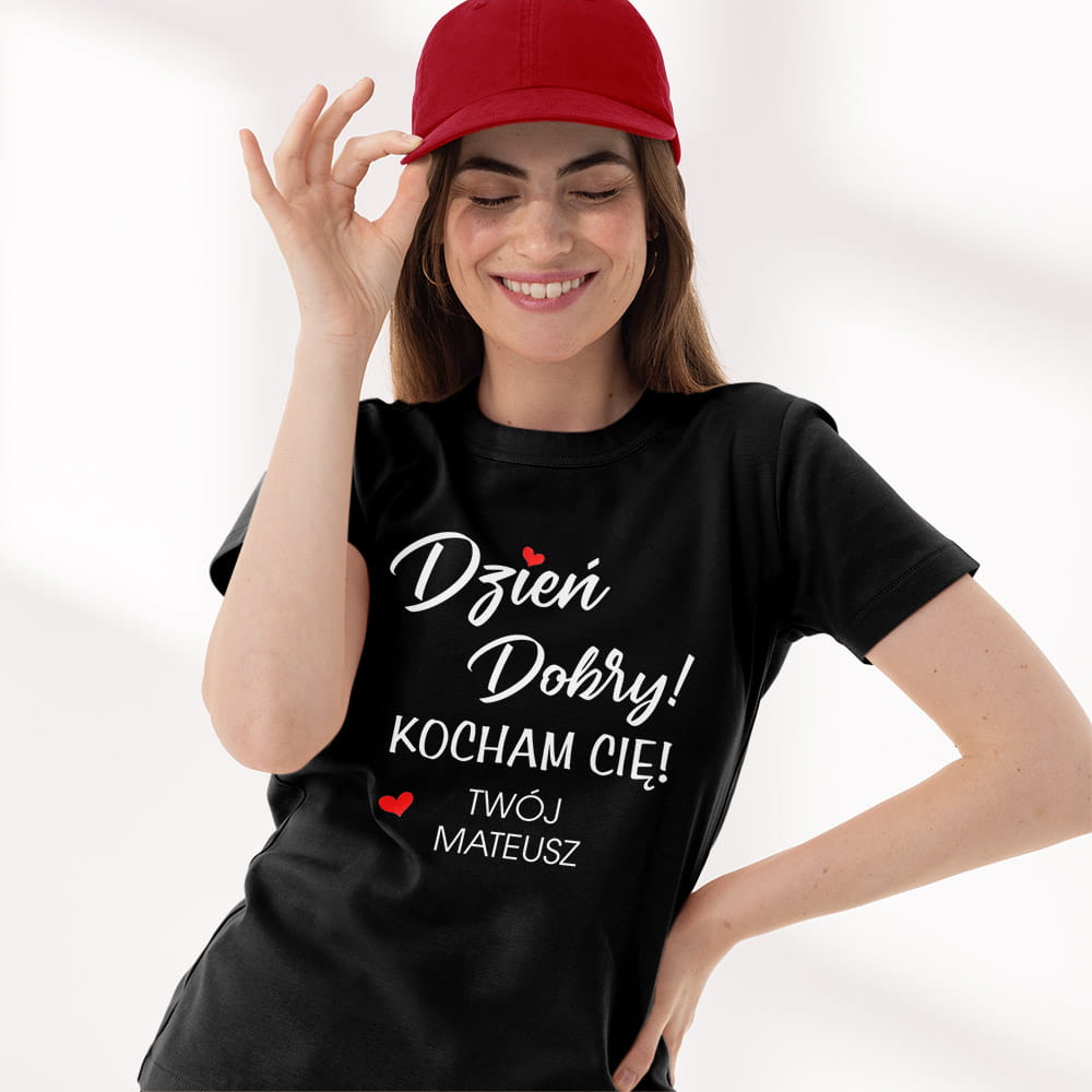 Koszulka Damska Na Walentynki Z Imieniem