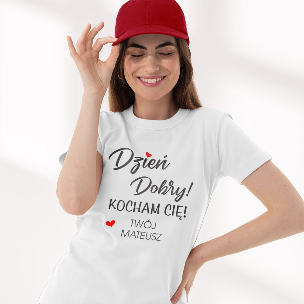 Koszulka Damska Na Walentynki Z Imieniem