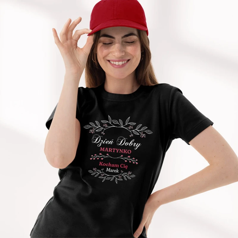 Koszulka Damska Na Walentynki Z Imionami