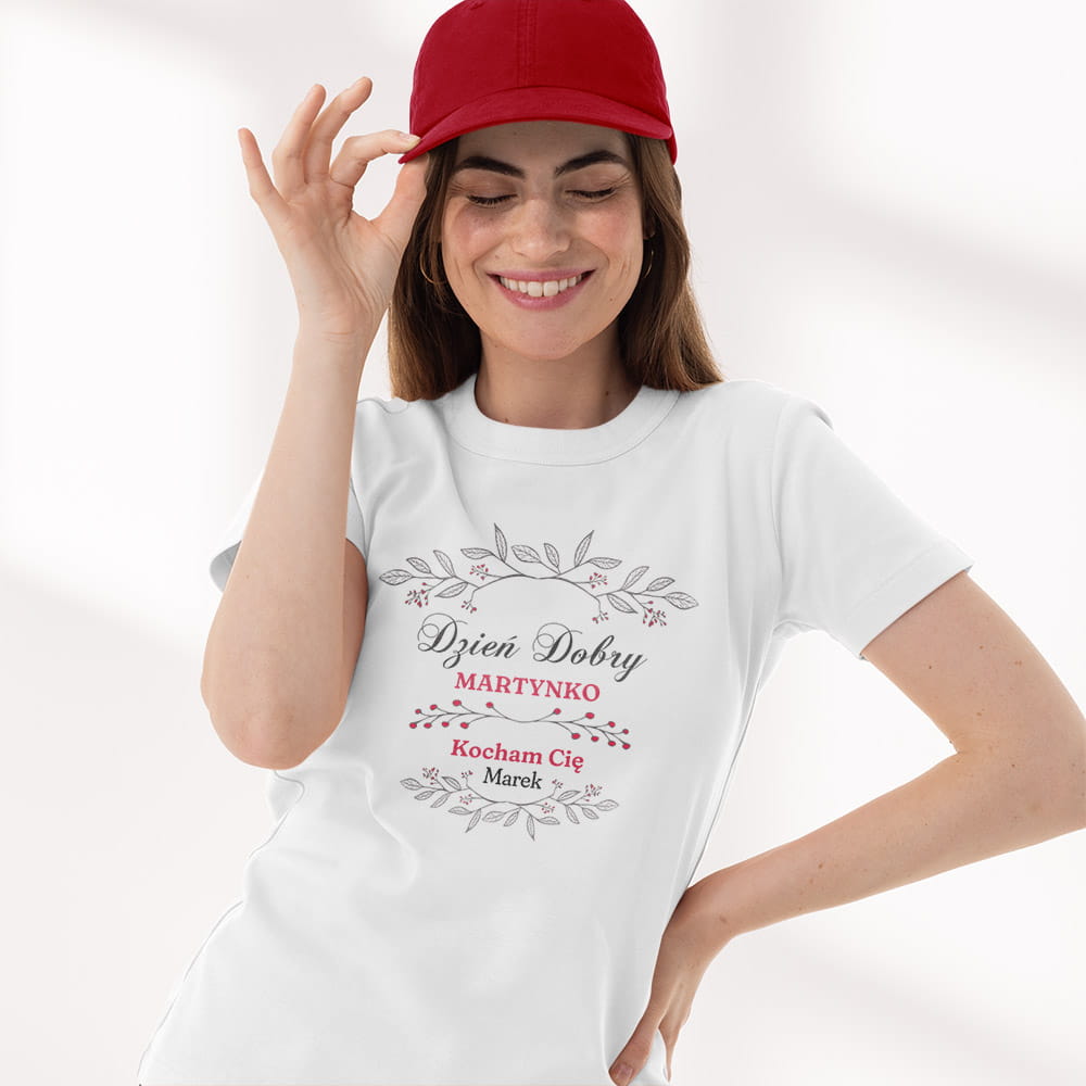 Koszulka Damska Na Walentynki Z Imionami