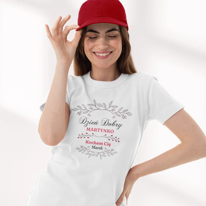 Koszulka Damska Na Walentynki Z Imionami