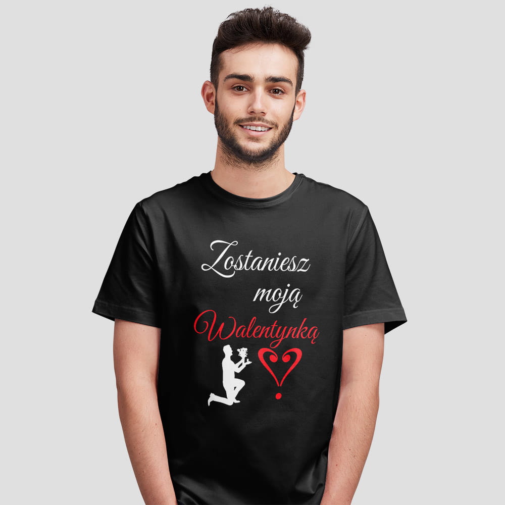 Koszulka Męska Na Walentynki Wyznanie Miłości
