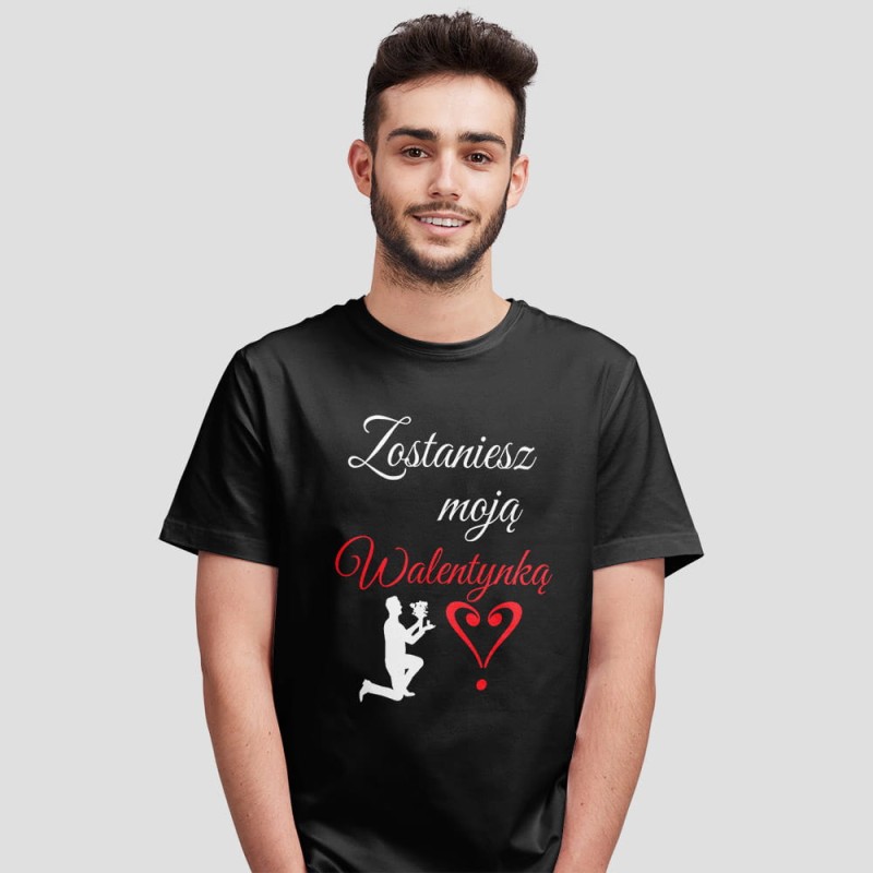 Koszulka Męska Na Walentynki Wyznanie Miłości