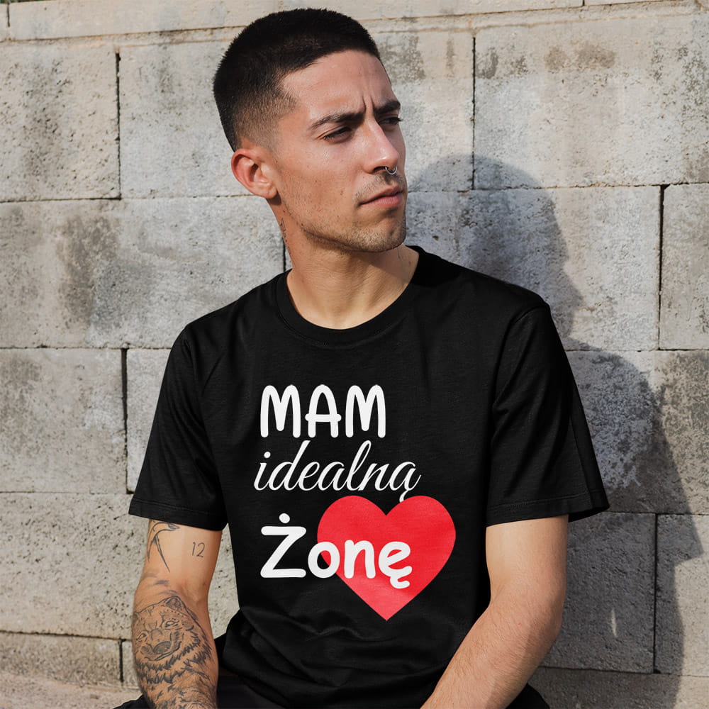 Koszulka Męska Na Walentynki Mam Idealną Żonę