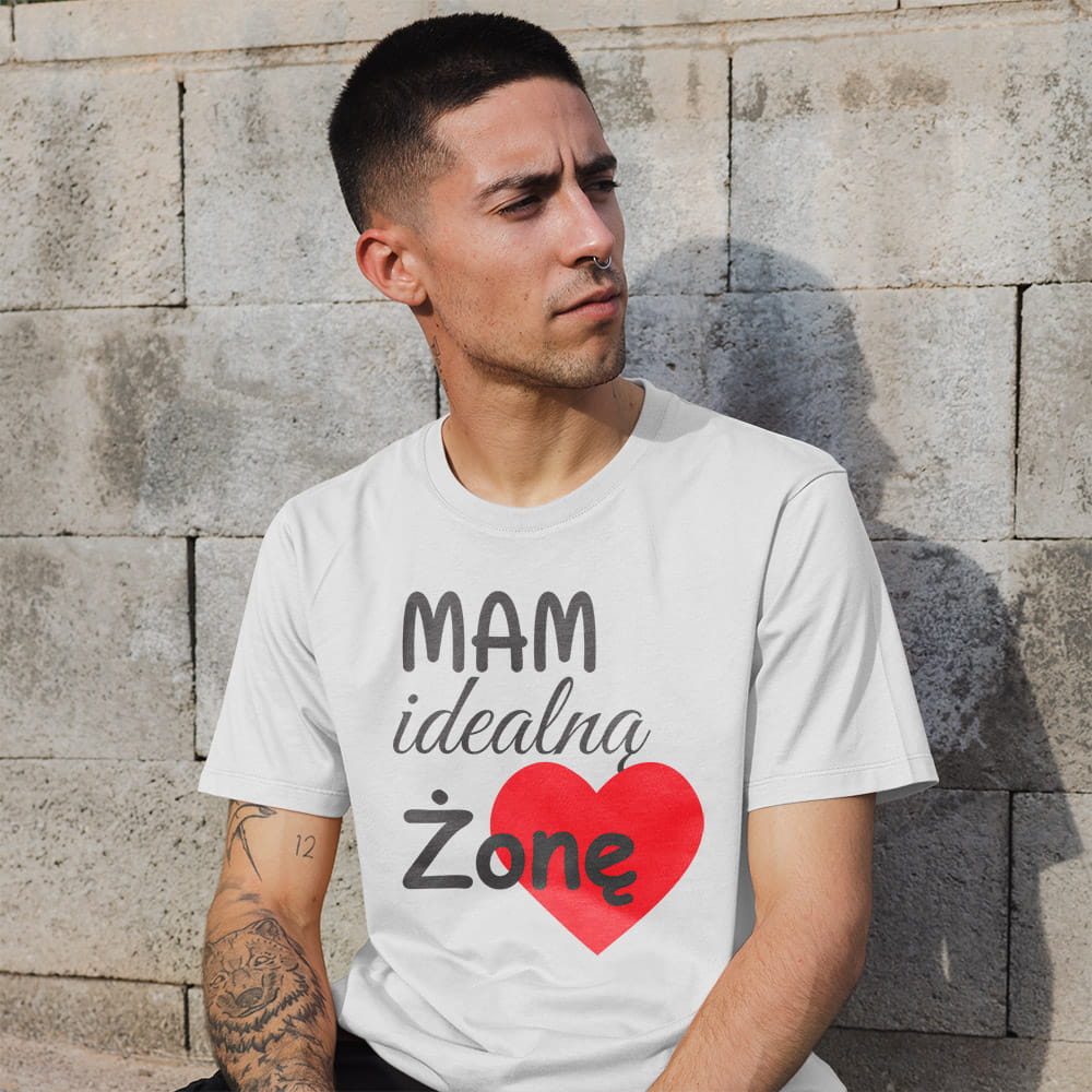 Koszulka Męska Na Walentynki Mam Idealną Żonę