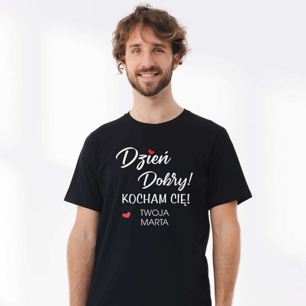 Koszulka Meska Na Walentynki Z Imieniem