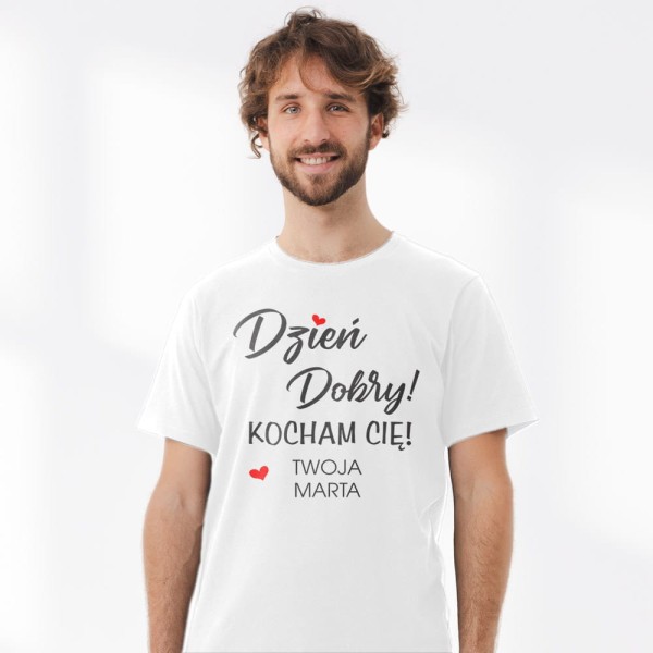 Koszulka Meska Na Walentynki Z Imieniem
