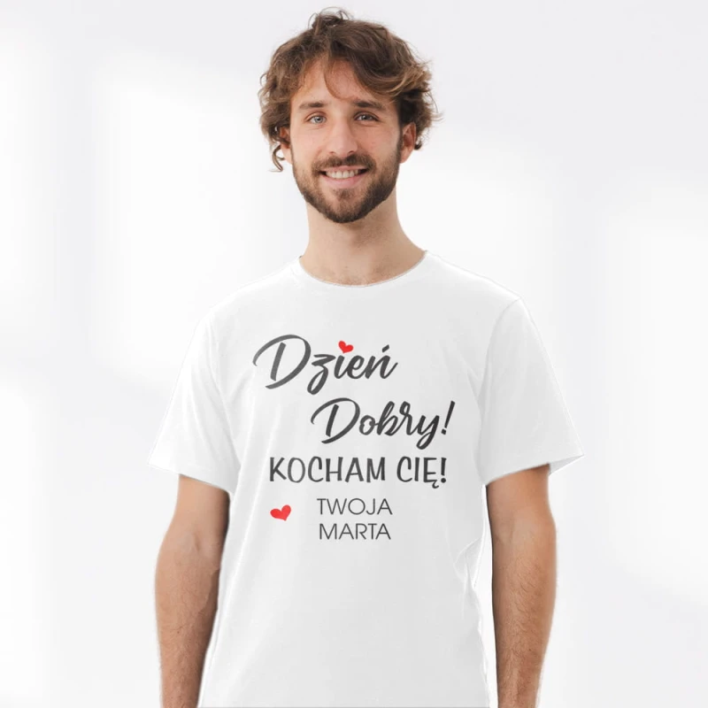 Koszulka Meska Na Walentynki Z Imieniem