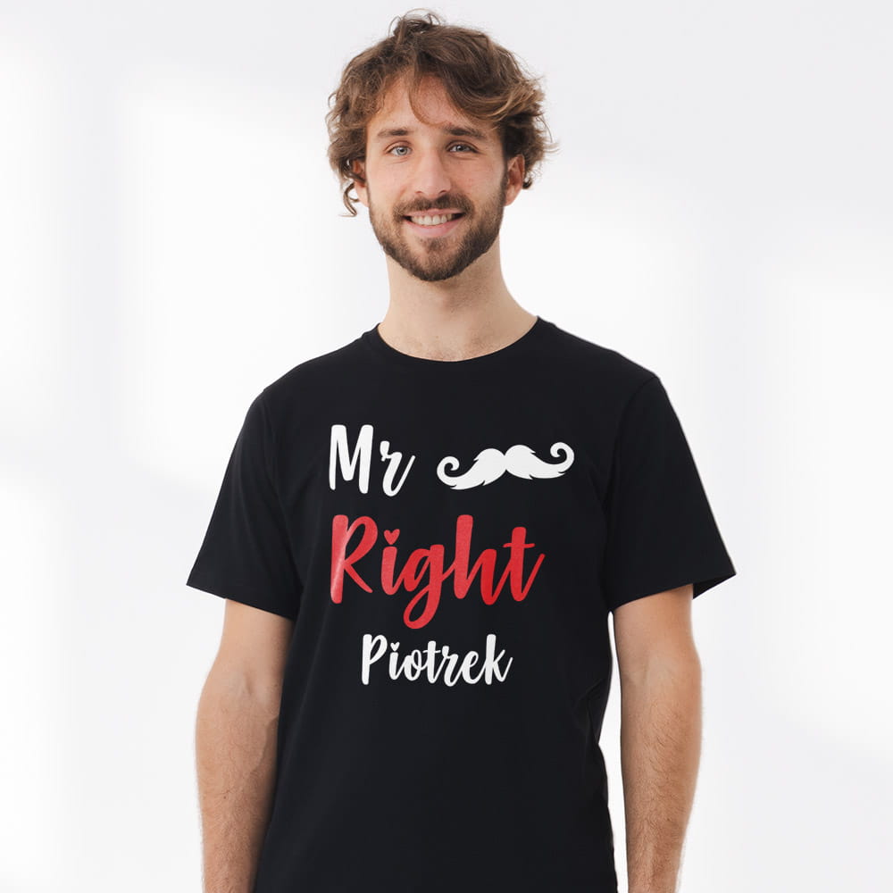 Koszulka Meska Na Walentynki Z Imieniem