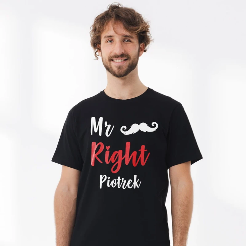 Koszulka Meska Na Walentynki Z Imieniem