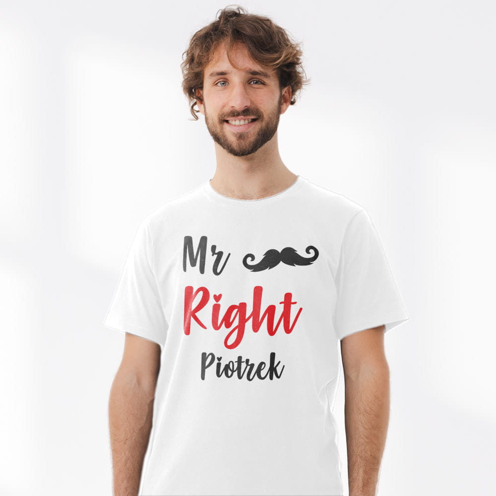 Koszulka Meska Na Walentynki Z Imieniem