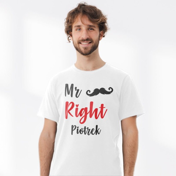 Koszulka Meska Na Walentynki Z Imieniem