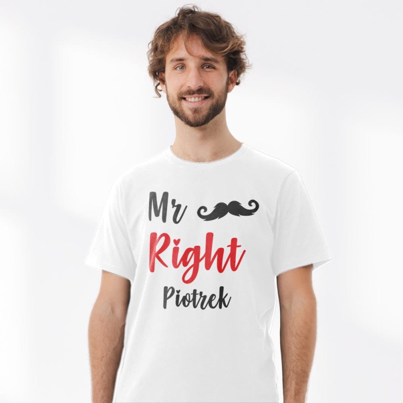 Koszulka Meska Na Walentynki Z Imieniem