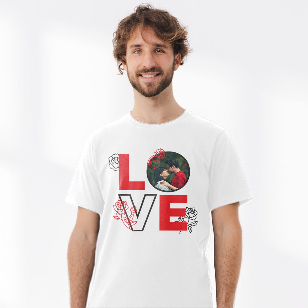 Koszulka Meska Na Walentynki Ze Zdjęciem