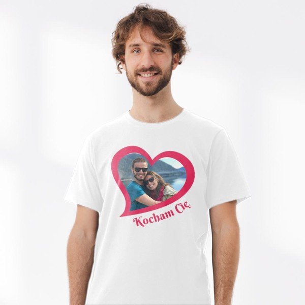 Koszulka Męska Na Walentynki Ze Zdjęciem