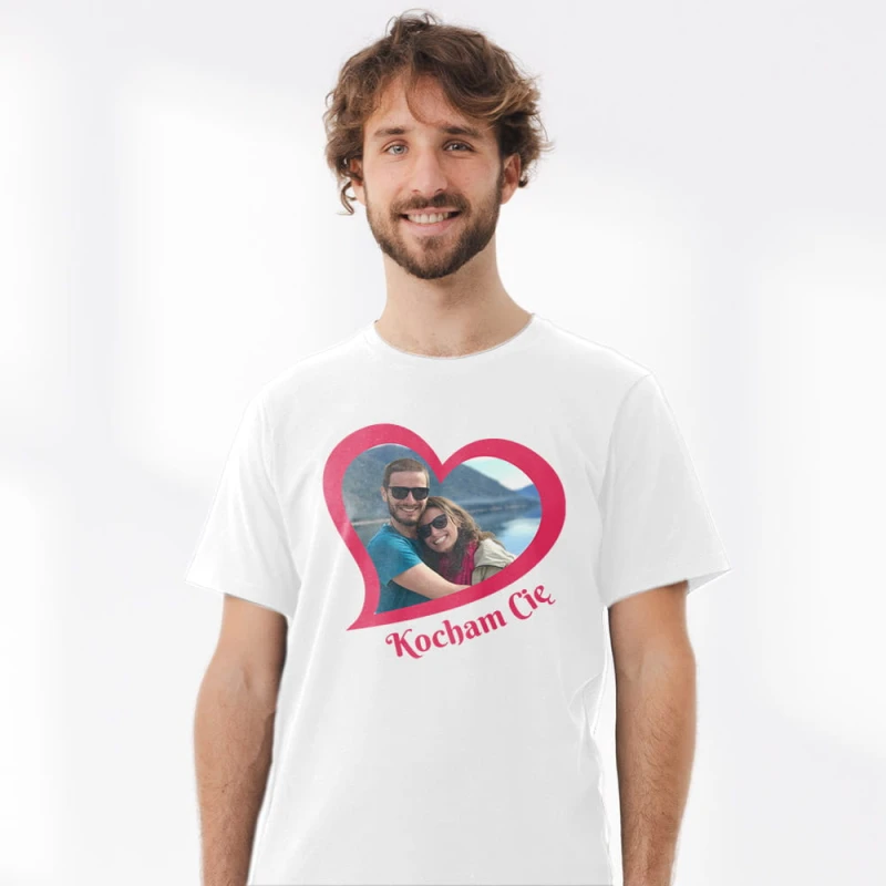 Koszulka Męska Na Walentynki Ze Zdjęciem