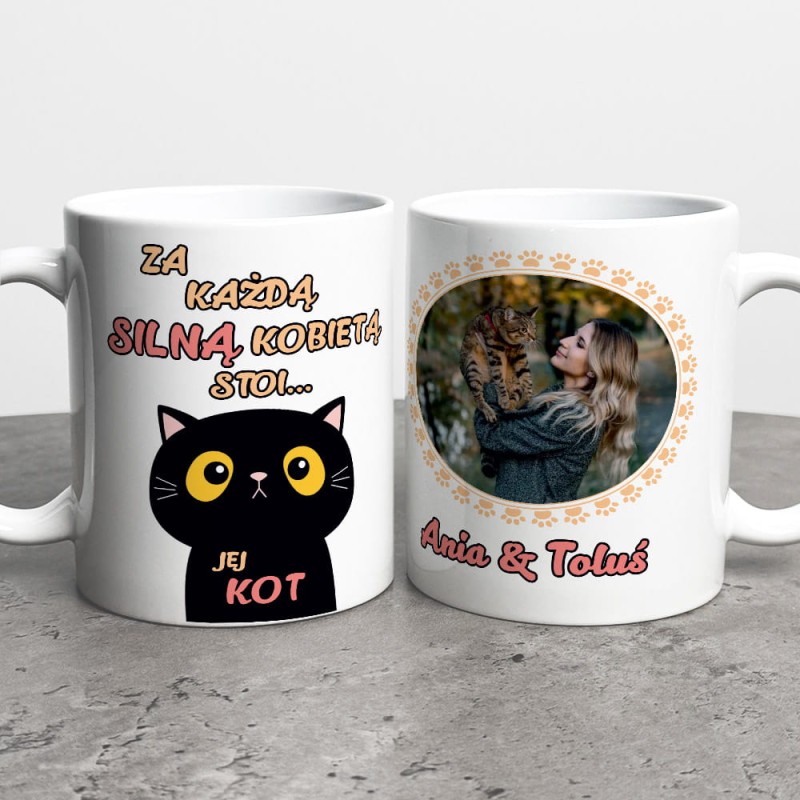 Kubek Na Dzień Kobiet Z Imieniem i Zdjęciem