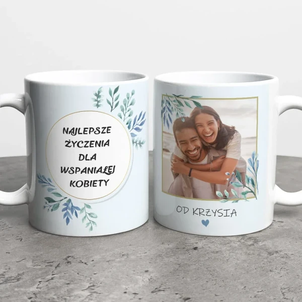 Kubek Na Dzień Kobiet Ze Zdjęciem i Imieniem