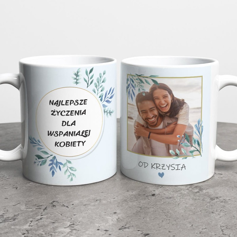 Kubek Na Dzień Kobiet Ze Zdjęciem i Imieniem