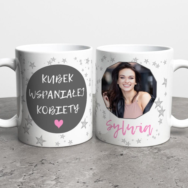 Kubek Na Dzień Kobiet Ze Zdjęciem i Imieniem