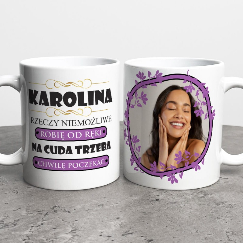 Kubek Na Dzień Kobiet Ze Zdjęciem i Imieniem