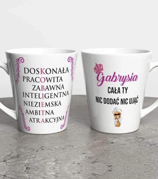 Kubek Latte Na Dzień Kobiet Z Imieniem – miniatura 1000 × 1134