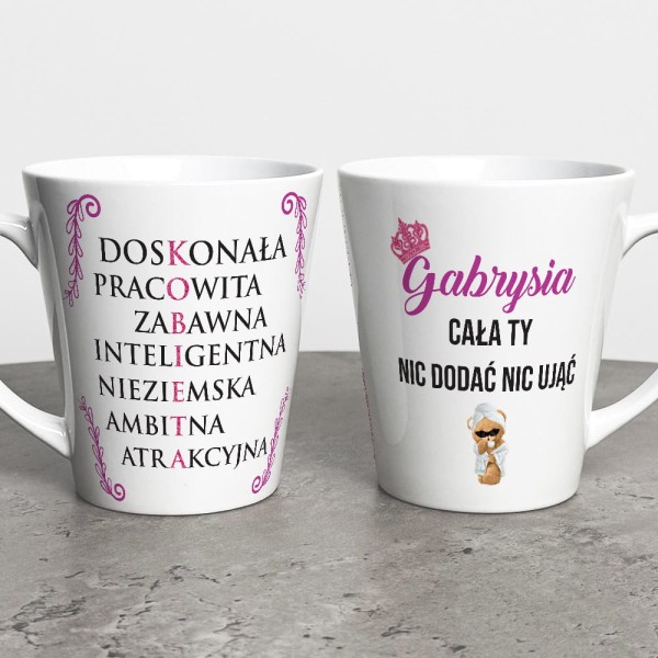 Kubek Latte Na Dzień Kobiet Z Imieniem