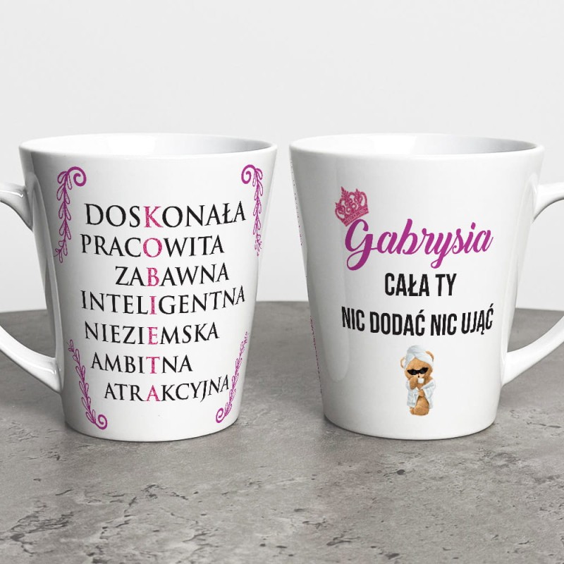 Kubek Latte Na Dzień Kobiet Z Imieniem