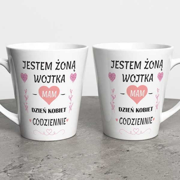 Kubek Latte Na Dzień Kobiet Z Imieniem